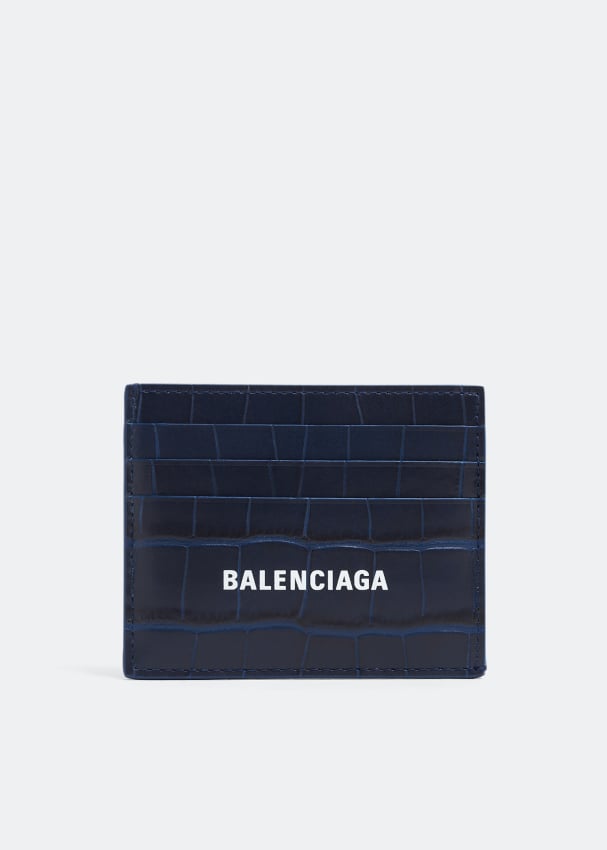 Картхолдер BALENCIAGA Cash card holder, синий картхолдер balenciaga cash card holder принт