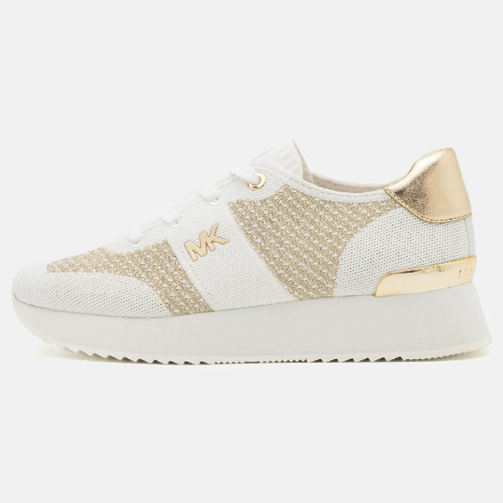 

Кроссовки Michael Kors Monique Knit Trainer, бежевый/золотой