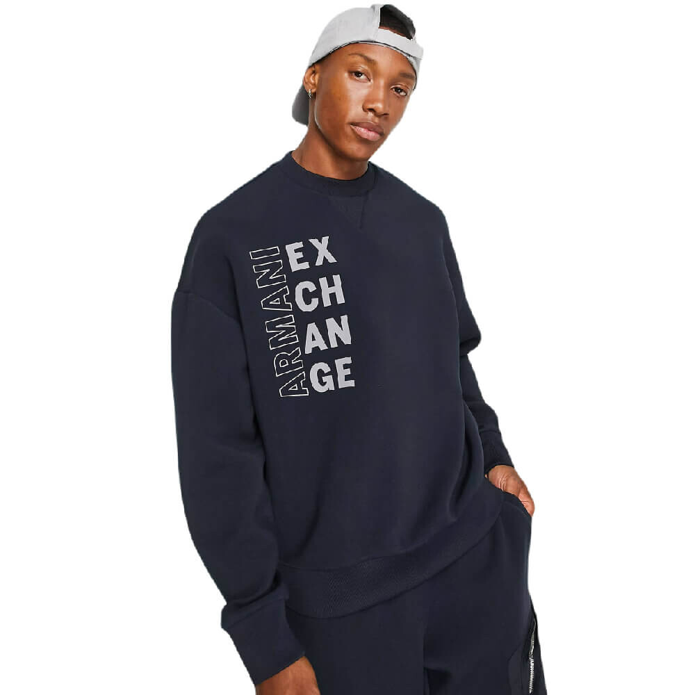

Свитшот Armani Exchange Side Logo, темно-синий