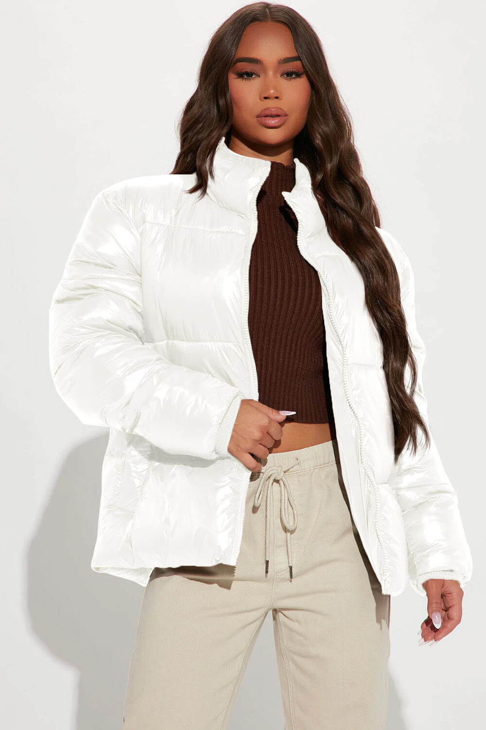 

Куртка Fashion Nova NHWJ3344FN, белый