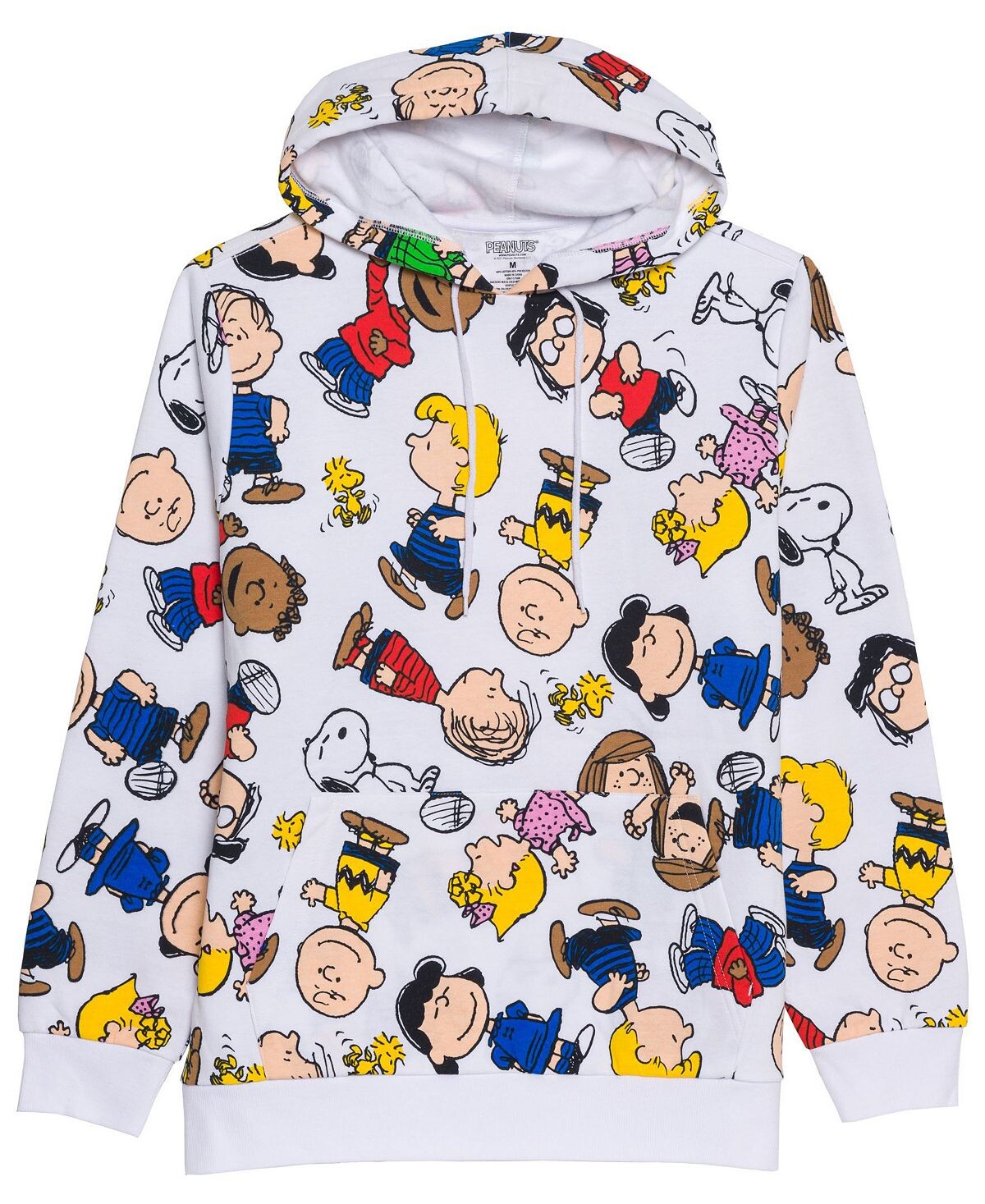 

Мужская флисовая толстовка с капюшоном и принтом peanuts Hybrid Apparel, белый