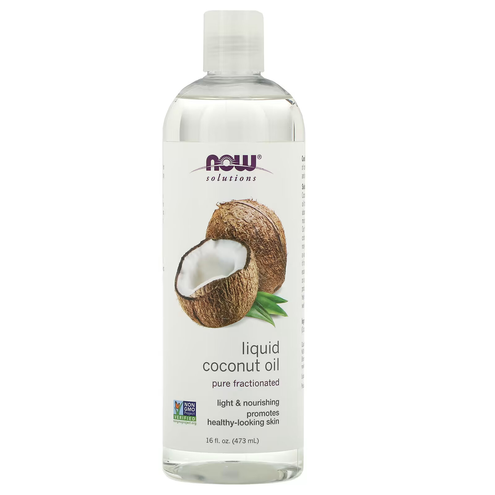 Жидкое кокосовое масло NOW Foods, 473 мл now coconut oil skin