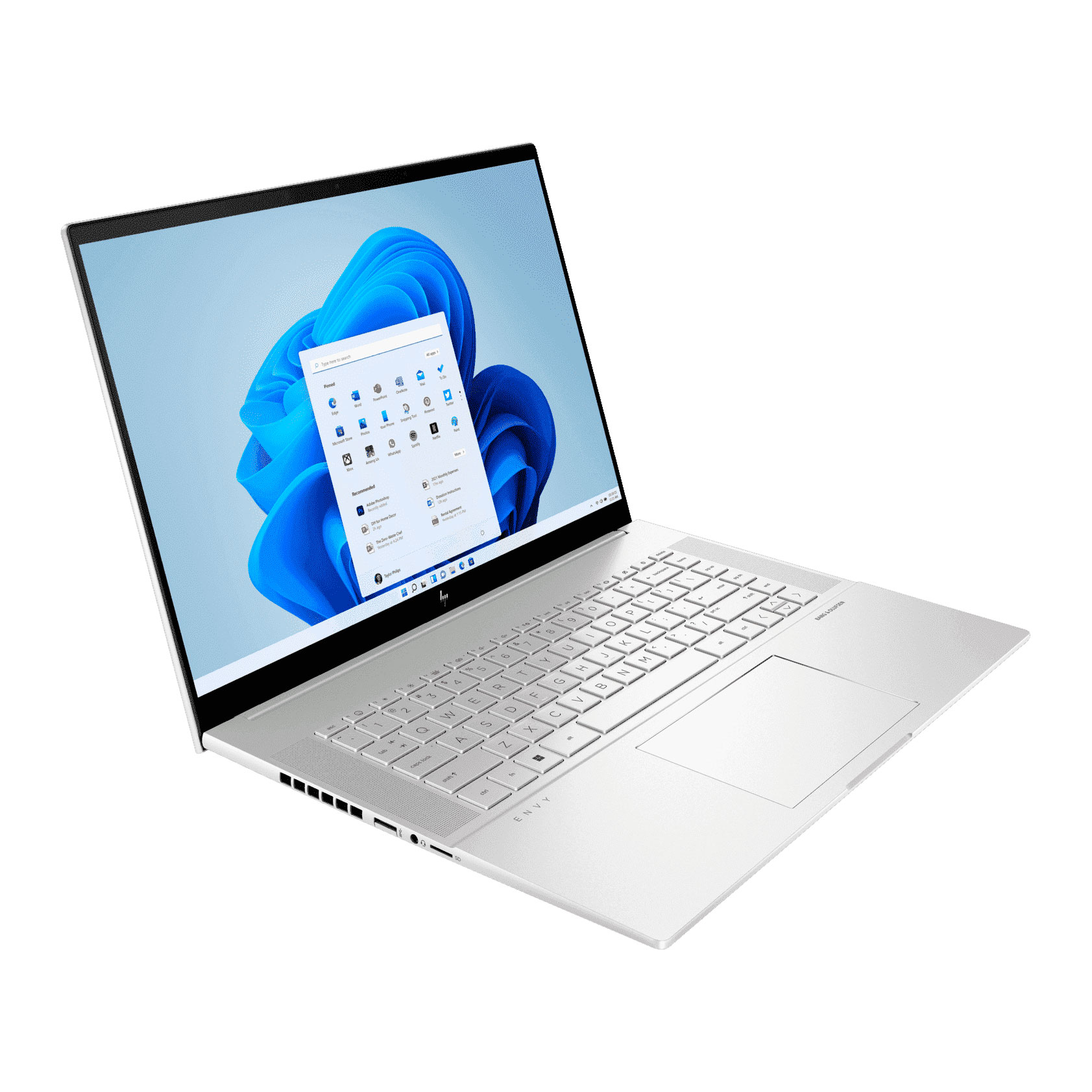Ноутбук HP ENVY 16, 16.1, 32Гб/2Тб, Core i5-12500H, Arc A370M, серебристый, английская клавиатура