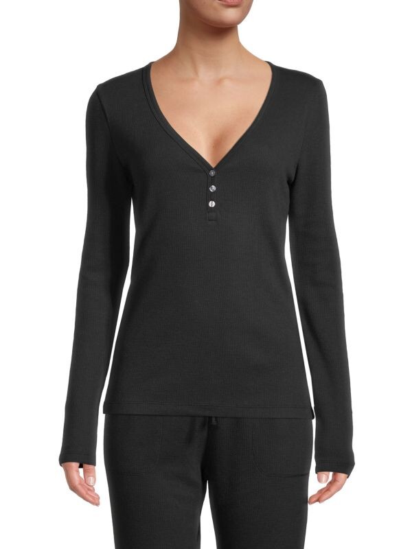 

Хенли с длинными рукавами Splendid Black