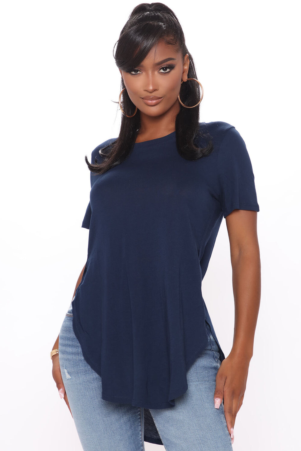 

Топ Fashion Nova 69411XL, нави