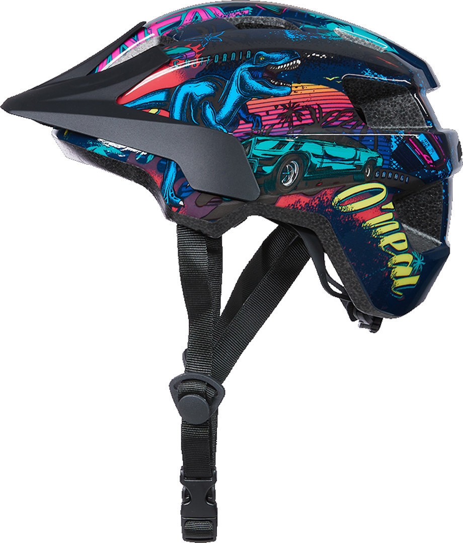 шлем oneal flare plain v 22 велосипедный черный Шлем Oneal Flare Rex V.22 велосипедный с рисунком