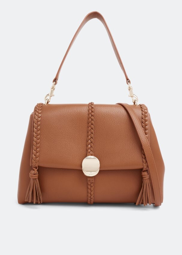 

Сумка CHLOÉ Penelope medium soft shoulder bag, коричневый