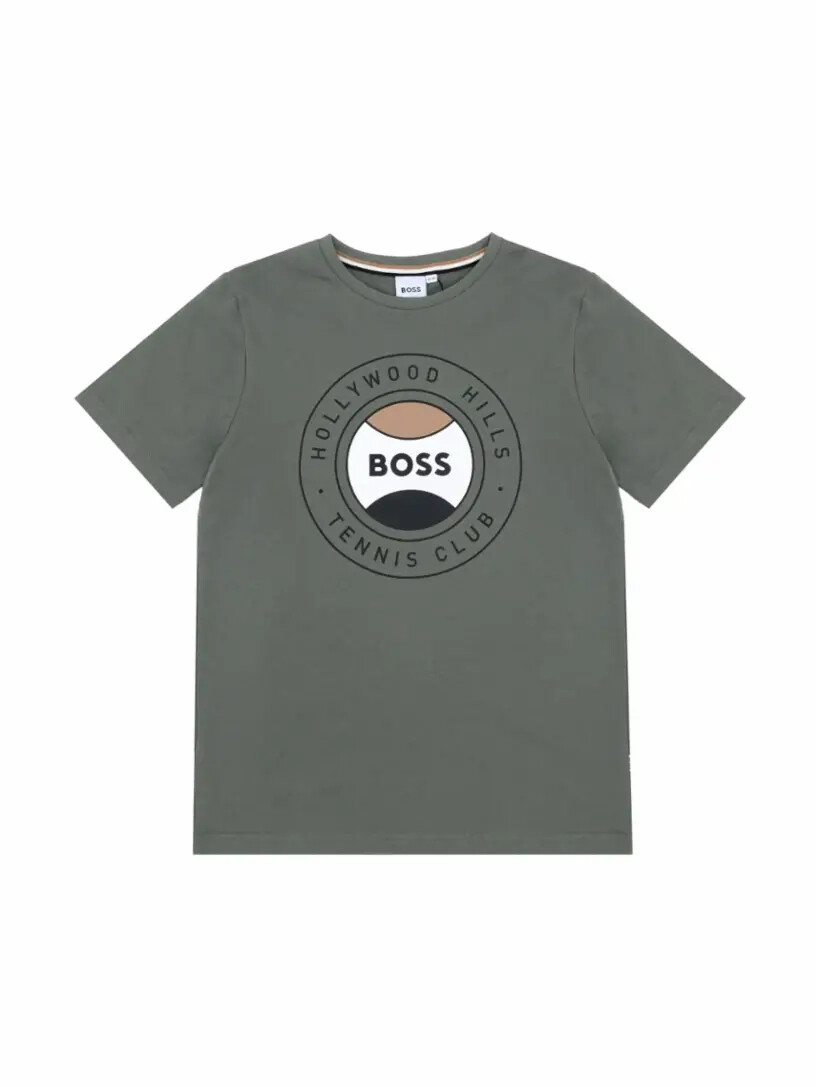 

Хлопковая футболка с принтом Hugo Boss