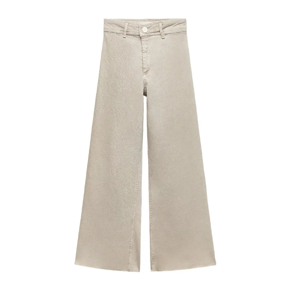 

Прямые джинсы с высокой талией zw marine ZARA