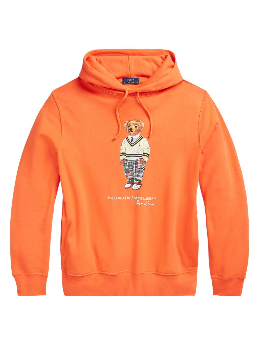 

Худи из смесового хлопка с логотипом медведя Polo Ralph Lauren, оранжевый