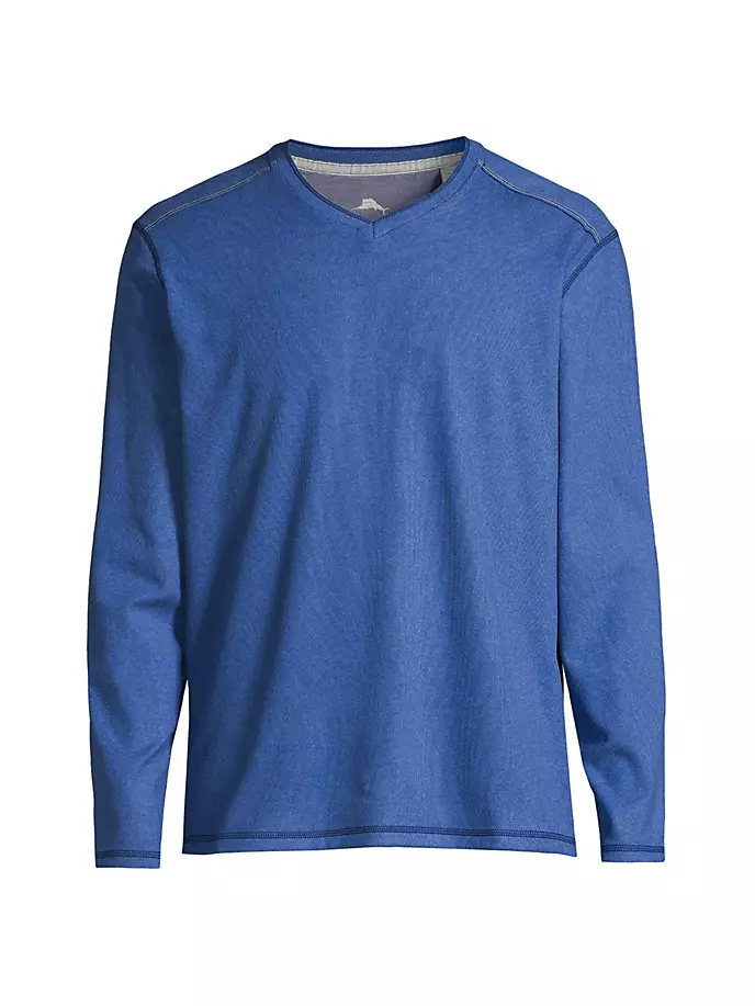 

Толстовка Morro Bay с V-образным вырезом Tommy Bahama, цвет dark blue muse