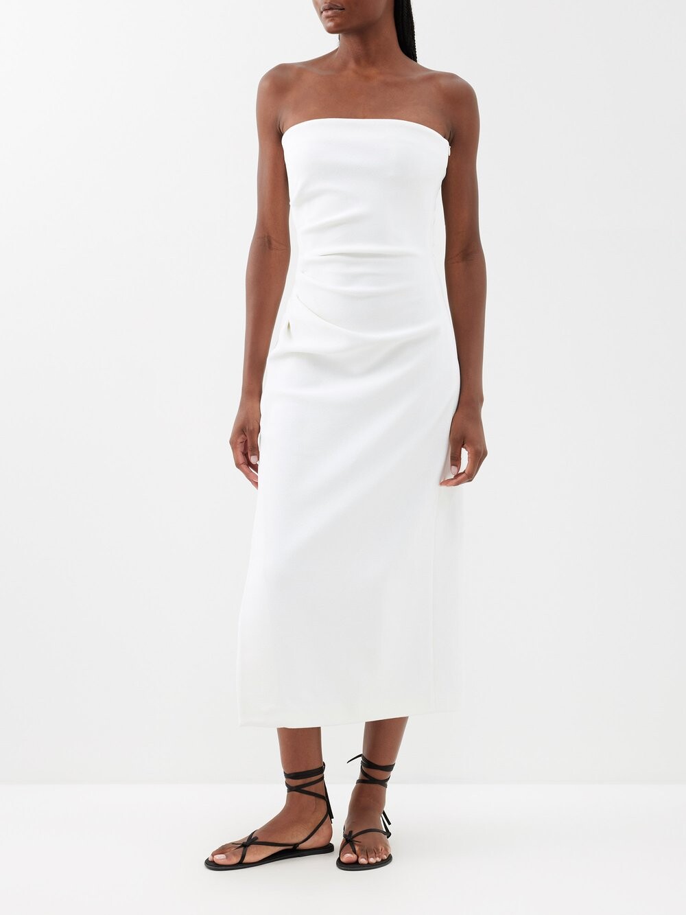 

Платье-бандо из махрового джерси Proenza Schouler, белый