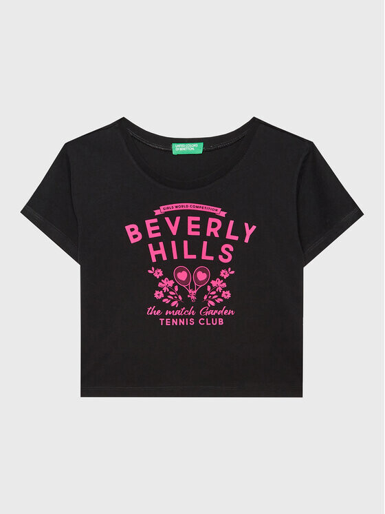 

Укороченная футболка United Colors Of Benetton, черный