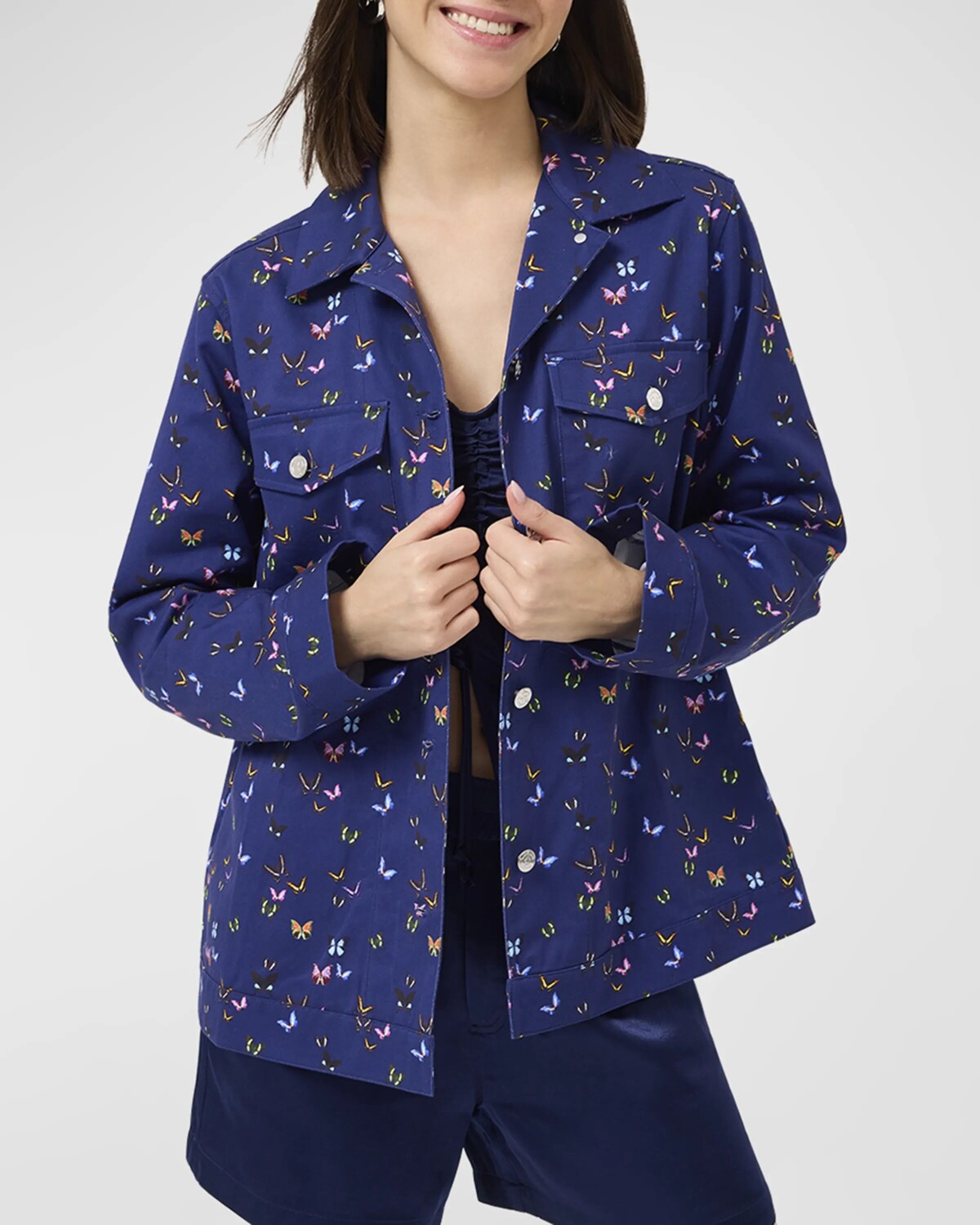 

Саржевая куртка Midnight Butterflies Terez, цвет Multi