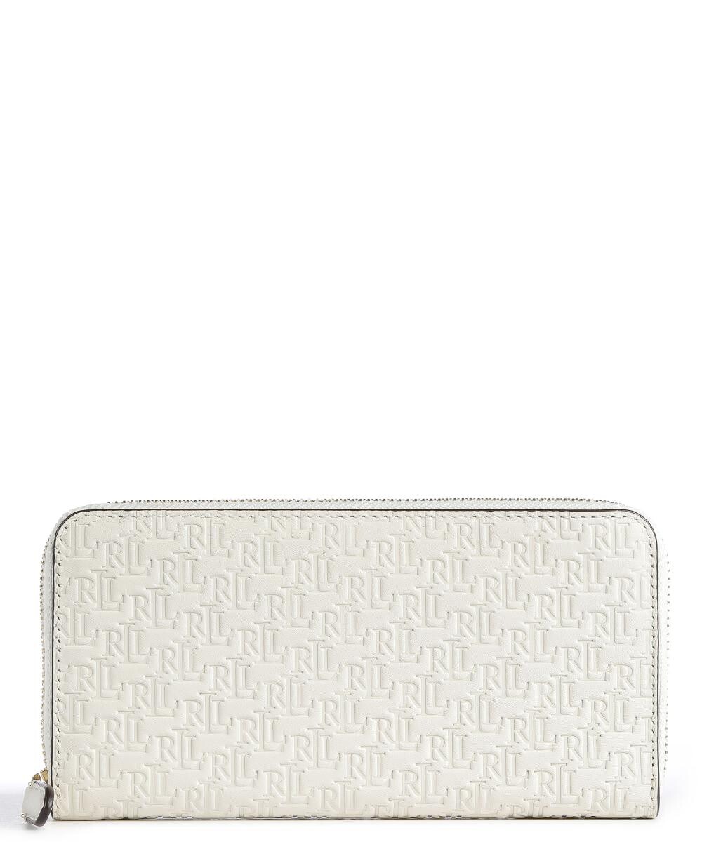 

Кошелек из яловой кожи с тиснением Lauren Ralph Lauren, белый