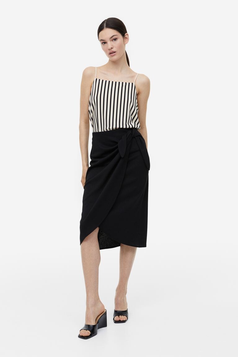 

Юбка из джерси с запахом H&M