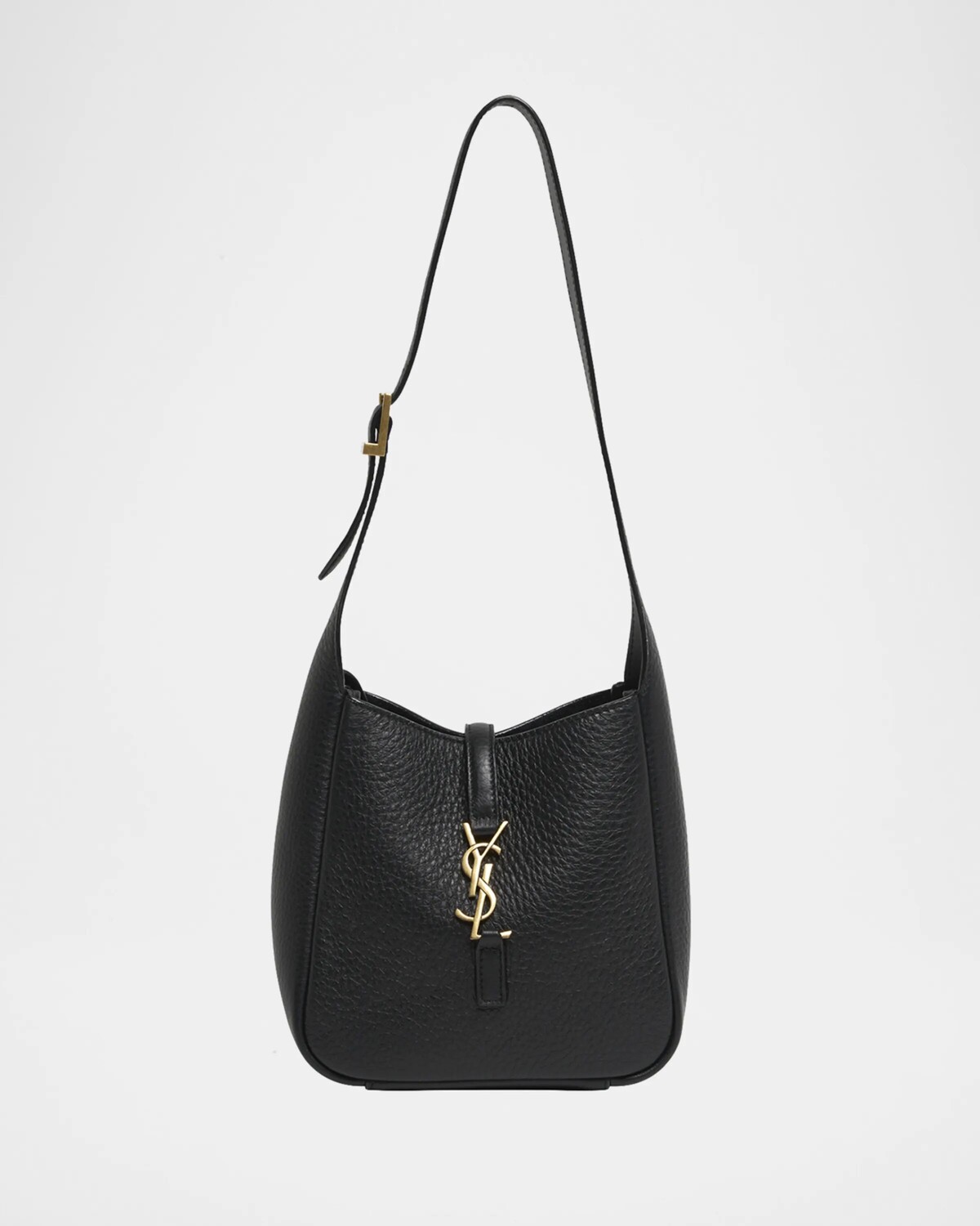 

Сумка-хобо Le 5 A 7 YSL из кожи оленя Saint Laurent, цвет Noir