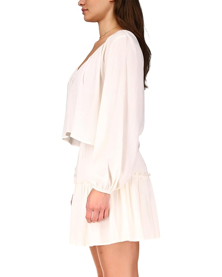 Блуза Sanctuary Relaxed High-Low Textured Blouse, цвет Muslin