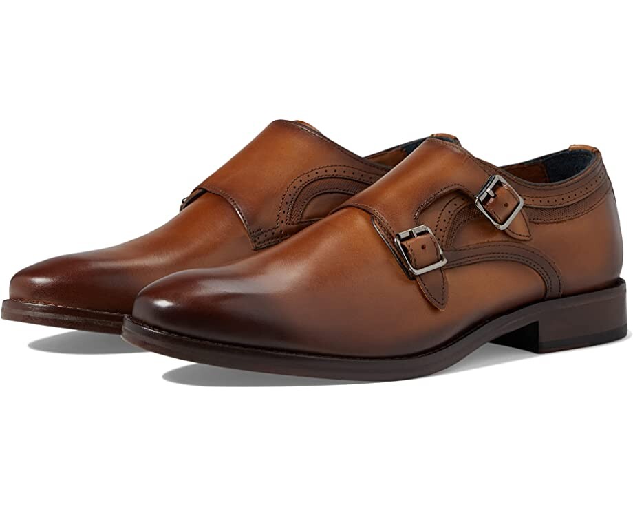 

Оксфорды Danridge Double Monk Johnston & Murphy, загар с полным зерном