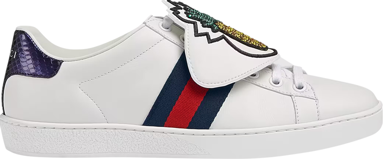 Кроссовки Gucci Wmns Ace Pineapple, белый - фото