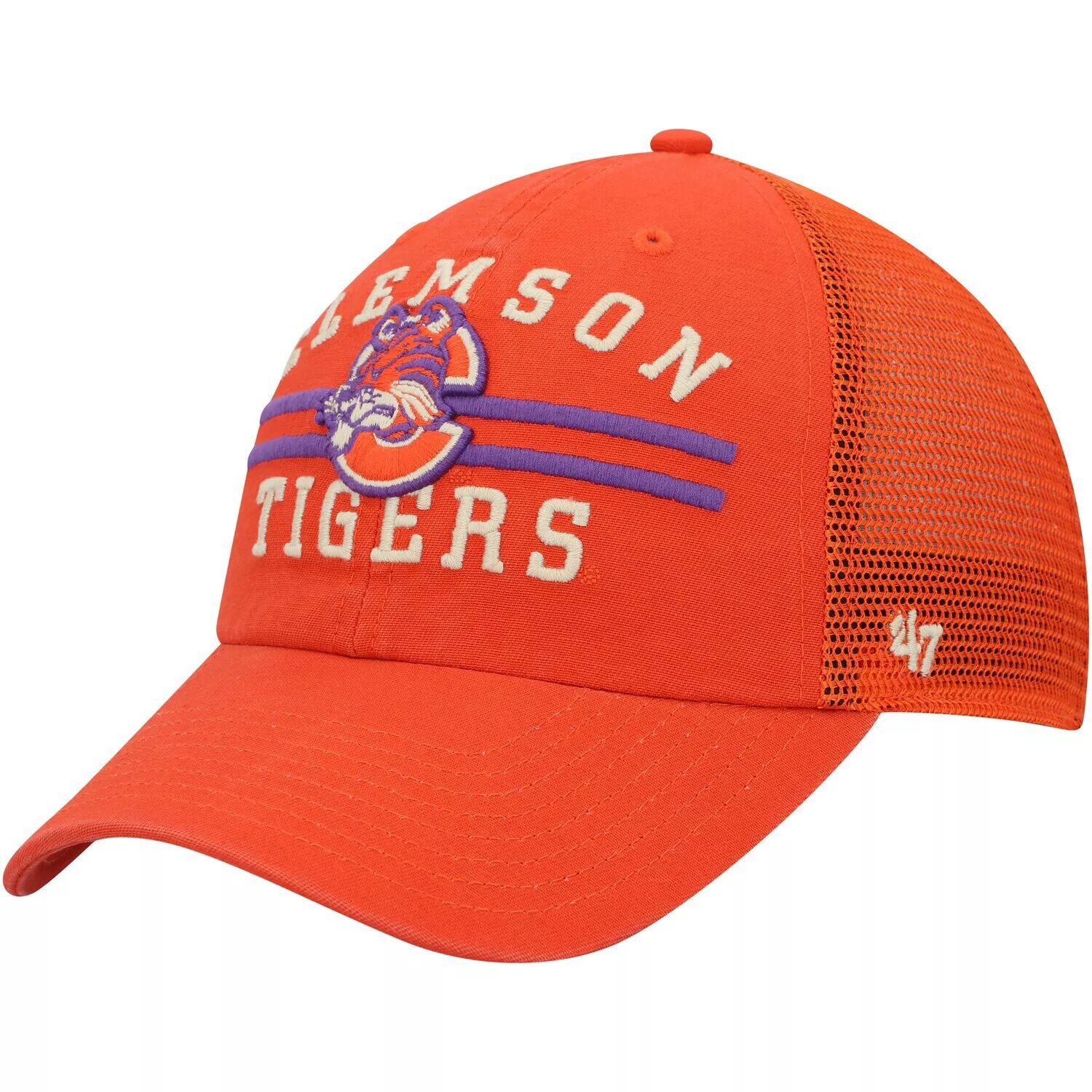 

Мужская оранжевая кепка '47 Clemson Tigers High Point Clean Up Trucker Snapback