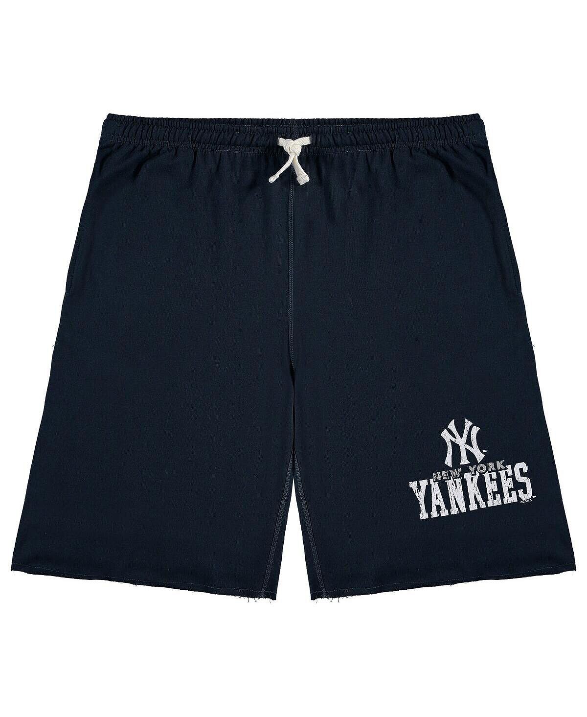 

Мужские темно-синие шорты из френч терри New York Yankees Big and Tall Profile