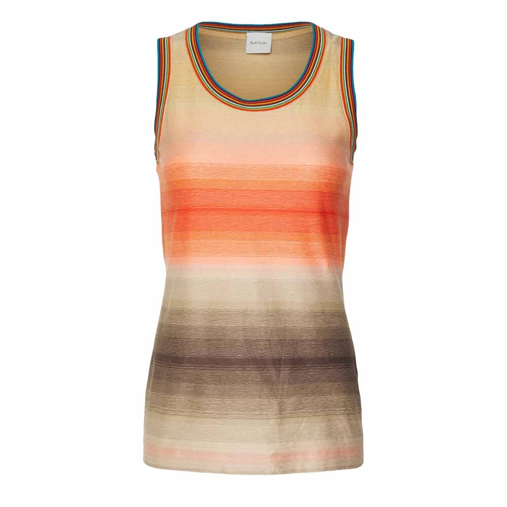 Топ Paul Smith, коричневый/оранжевый