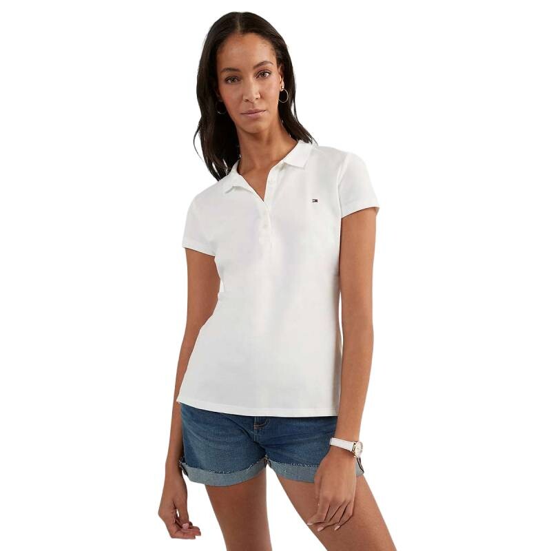 

Футболка Tommy Hilfiger Slim Fit Polo, белый