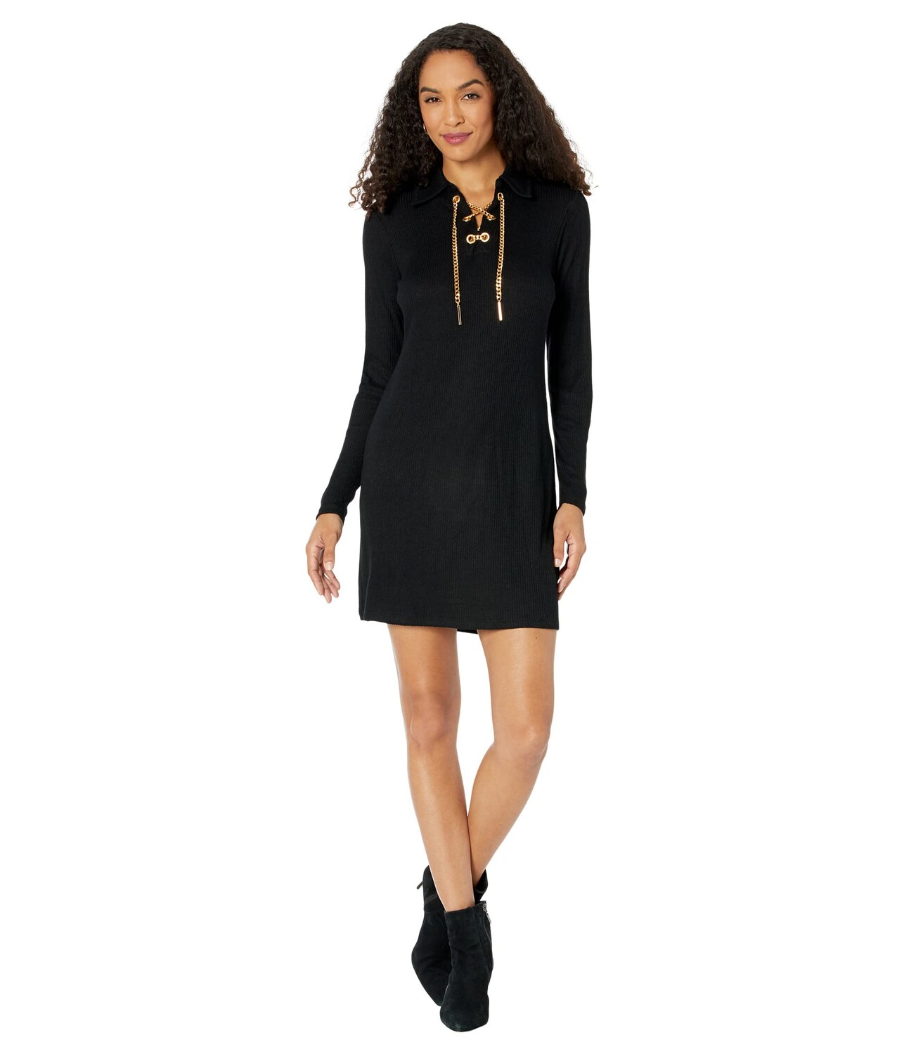 Michael kors chain 2024 lace up dress