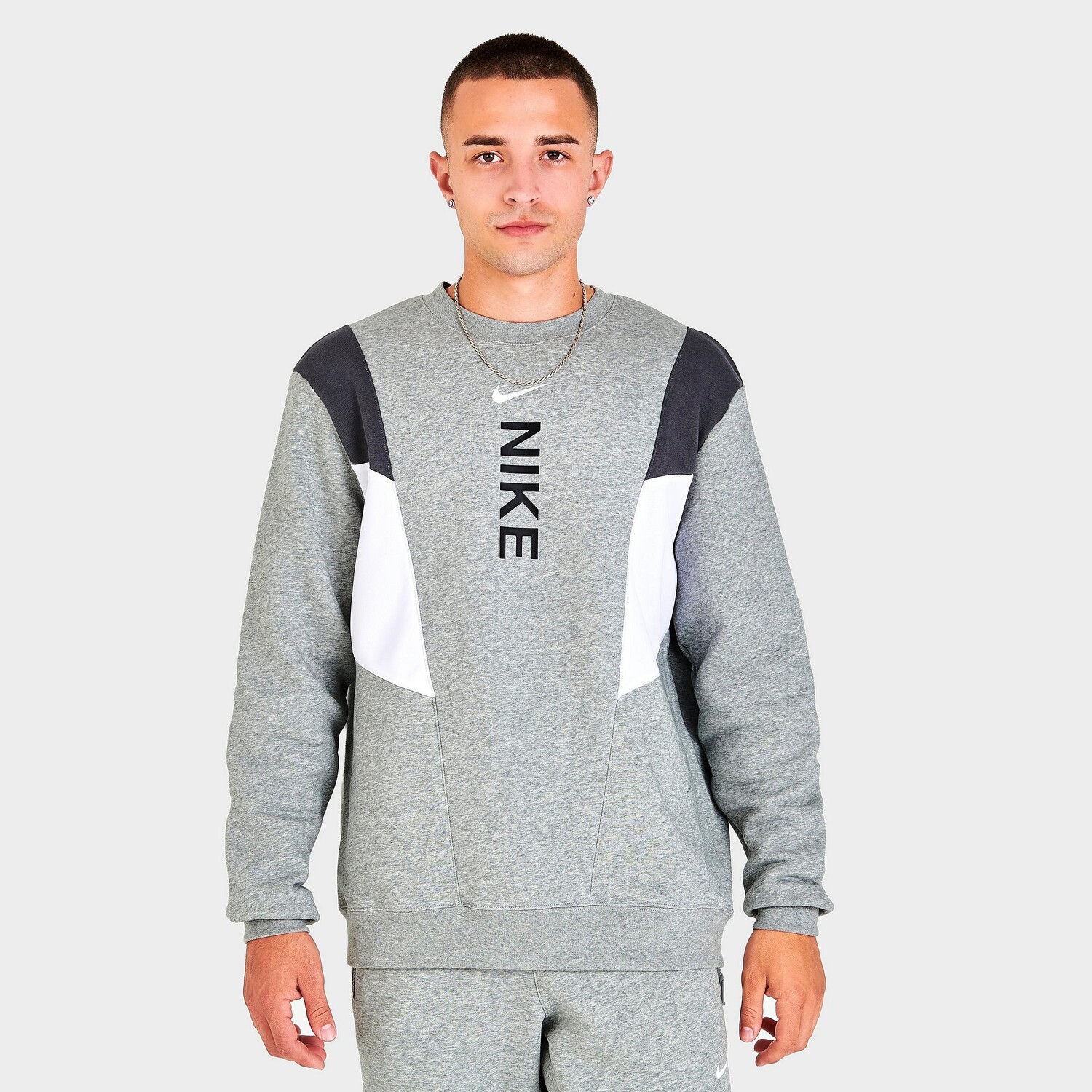 

Мужская флисовая толстовка Nike Sportswear Hybrid, серый