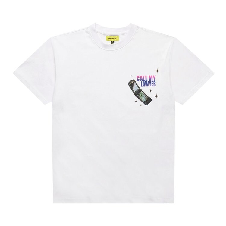 

Футболка Market Call My Lawyer Act Now T-Shirt 'White', белый