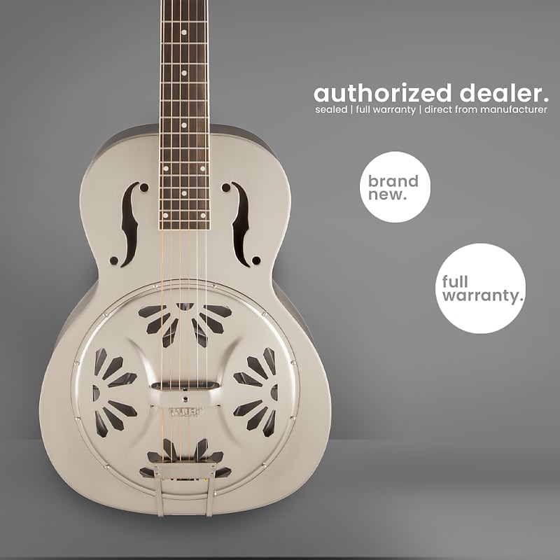 Gretsch G9231 Bobtail - стальной квадратный гриф AE - гитара со стальным корпусом и конусным резонаторным пауком