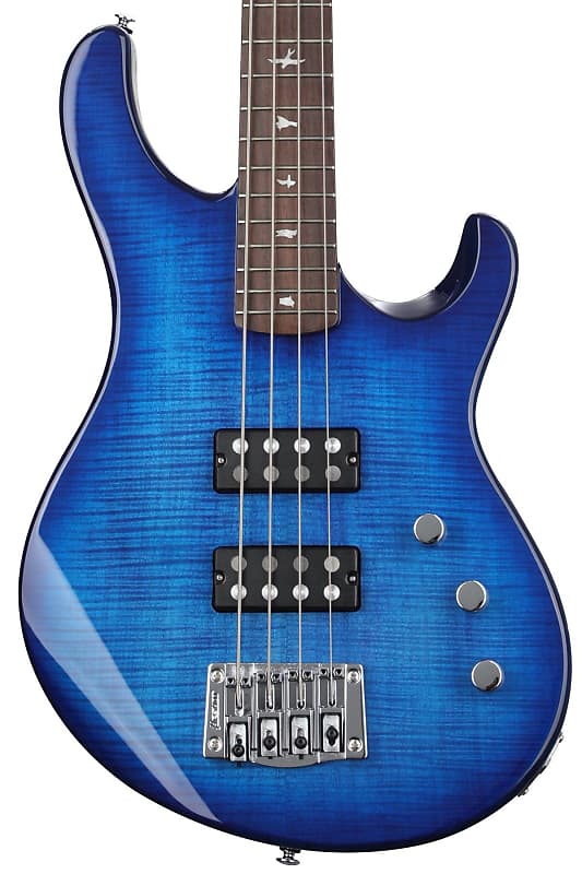 цена PRS KRM4 SE Kingfisher 4-струнная электрическая бас-гитара - Faded Blue Wrap-around Burst KRM4 SE Kingfisher Bass Guitar