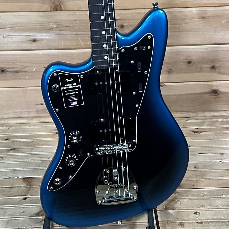 

Электрогитара для левшей Fender American Professional II Jazzmaster - Dark Night American Professional II Jazzmaster Left Handed Electric Guitar - Dark Night