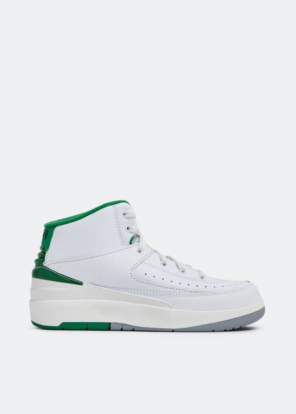 

Детские кроссовки Nike Air Jordan 2 Retro, бело-зеленый