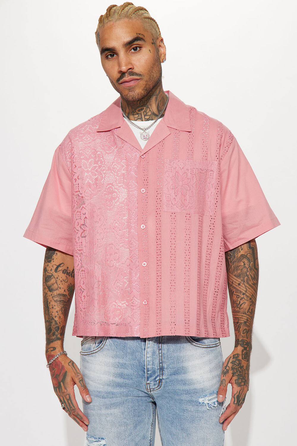 

Рубашка Fashion Nova ZDF01V320015, лиловый