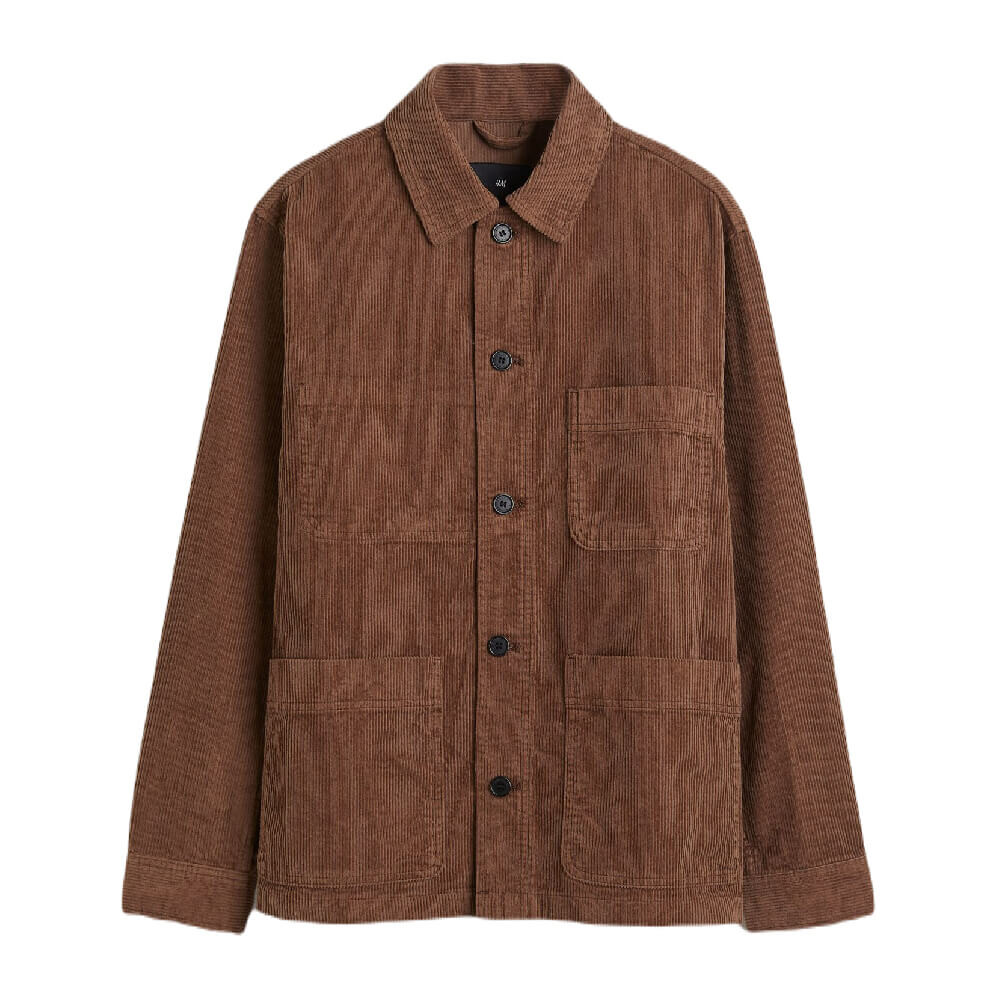 

Рубашка H&M Corduroy, коричневый