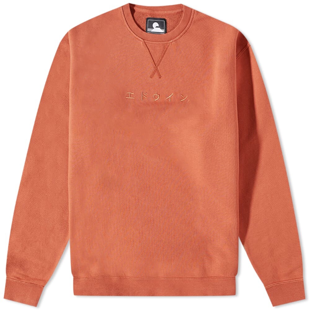 

Толстовка Edwin Katakana Crew Sweat, Оранжевый
