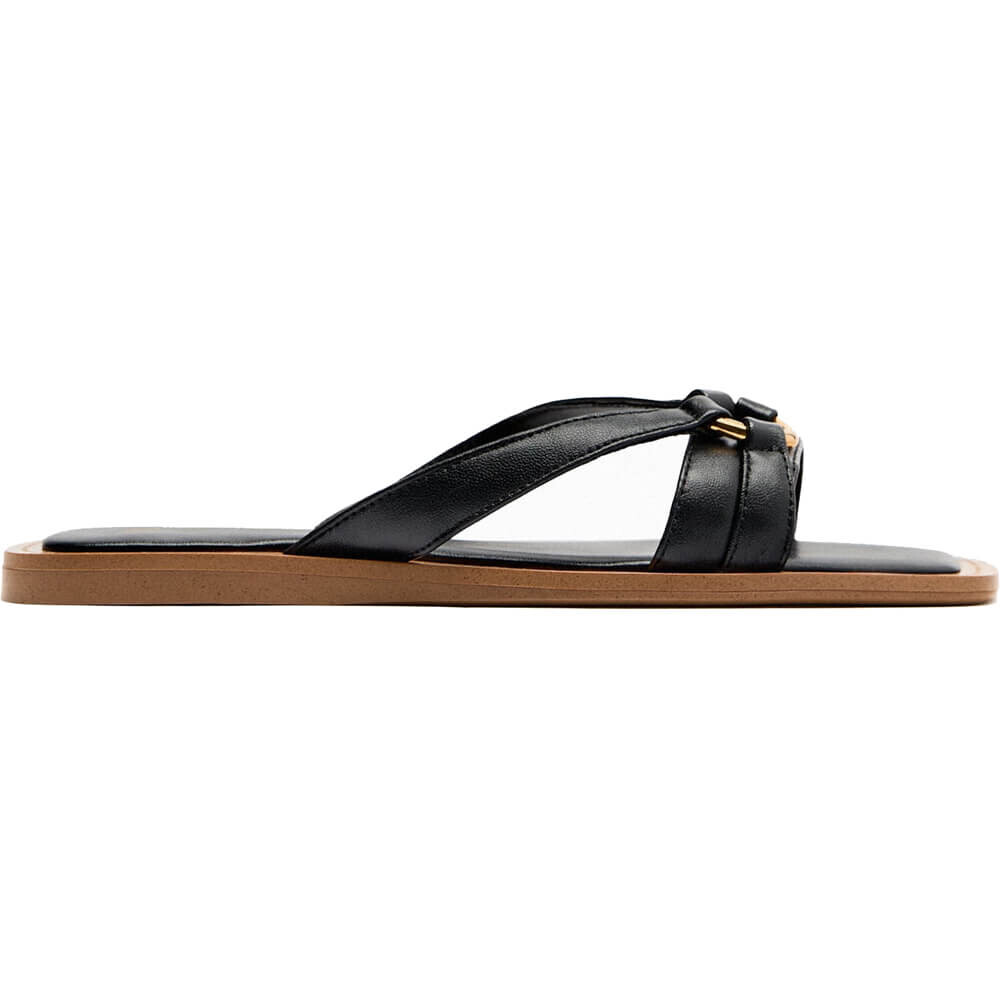 

Сандалии Zara Flat Strappy, черный