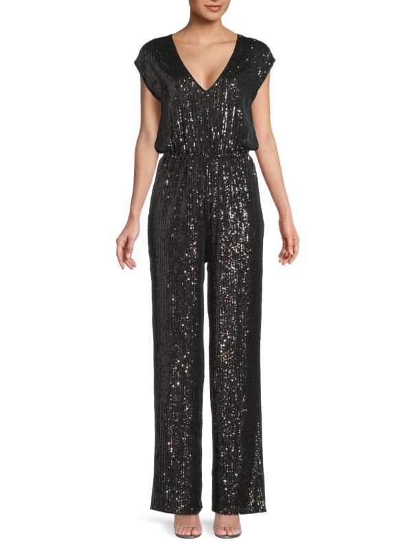 

Комбинезон с пайетками BCBGMAXAZRIA Black
