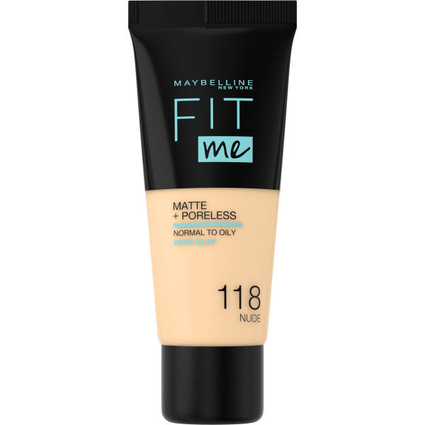 

Maybelline Fit Me Matte & Poreless Foundation 118 Нюдовый 30мл