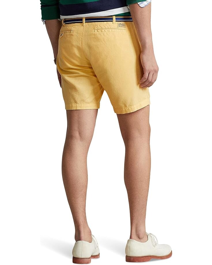 

Шорты Polo Ralph Lauren 8" Straight Fit Linen-Cotton Shorts, цвет Empire Yellow