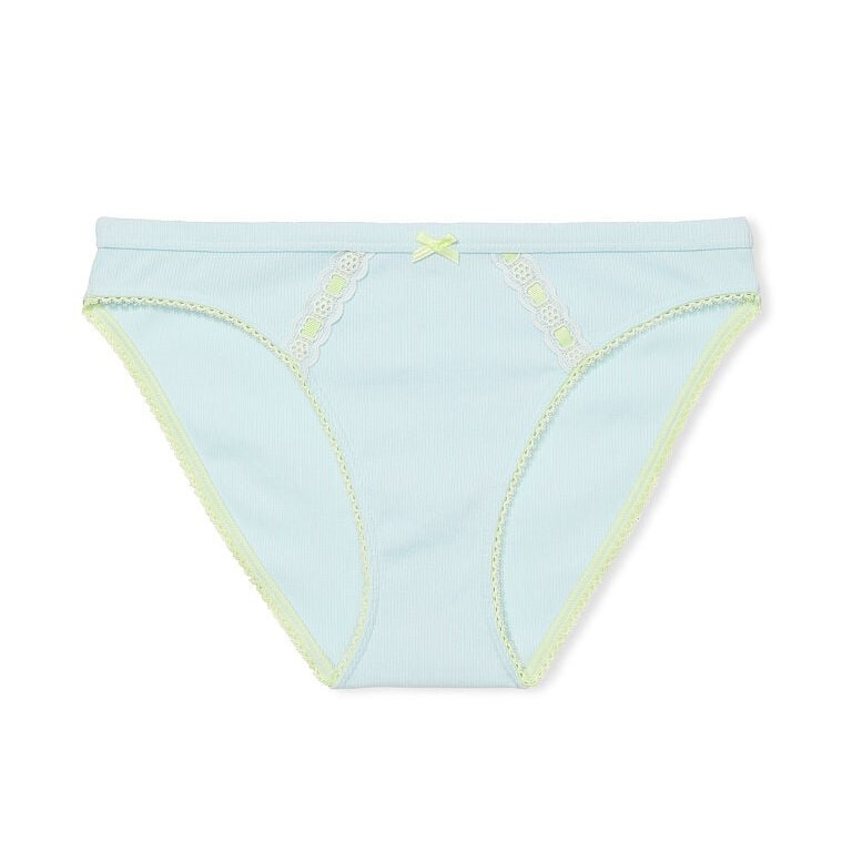 

Трусы Victoria's Secret Stretch Cotton Bikini, голубой