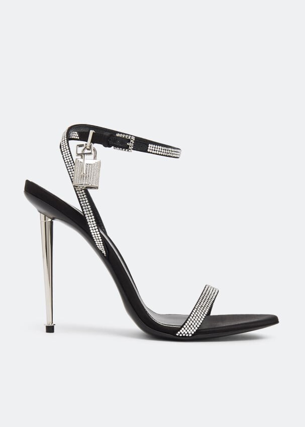 

Сандалии TOM FORD Padlock naked sandals, черный