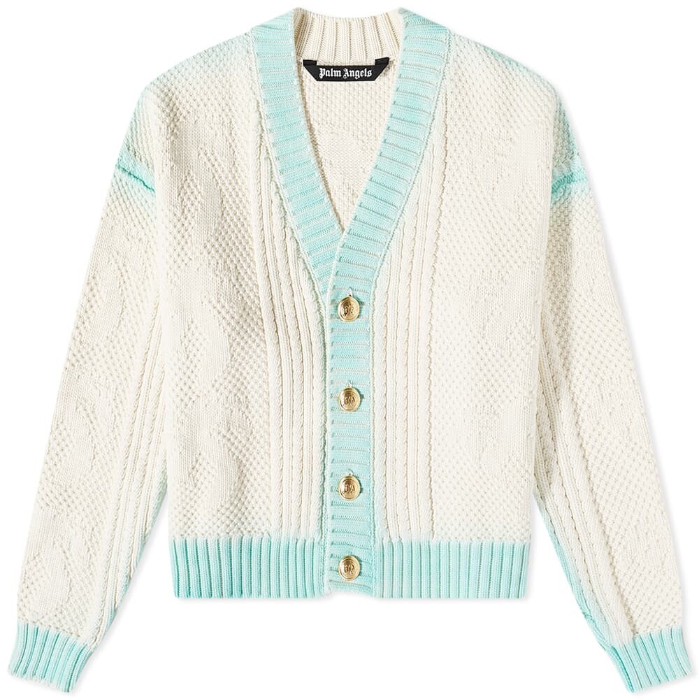 

Джемпер Palm Angels Sprayed Palm Cardigan, Серый