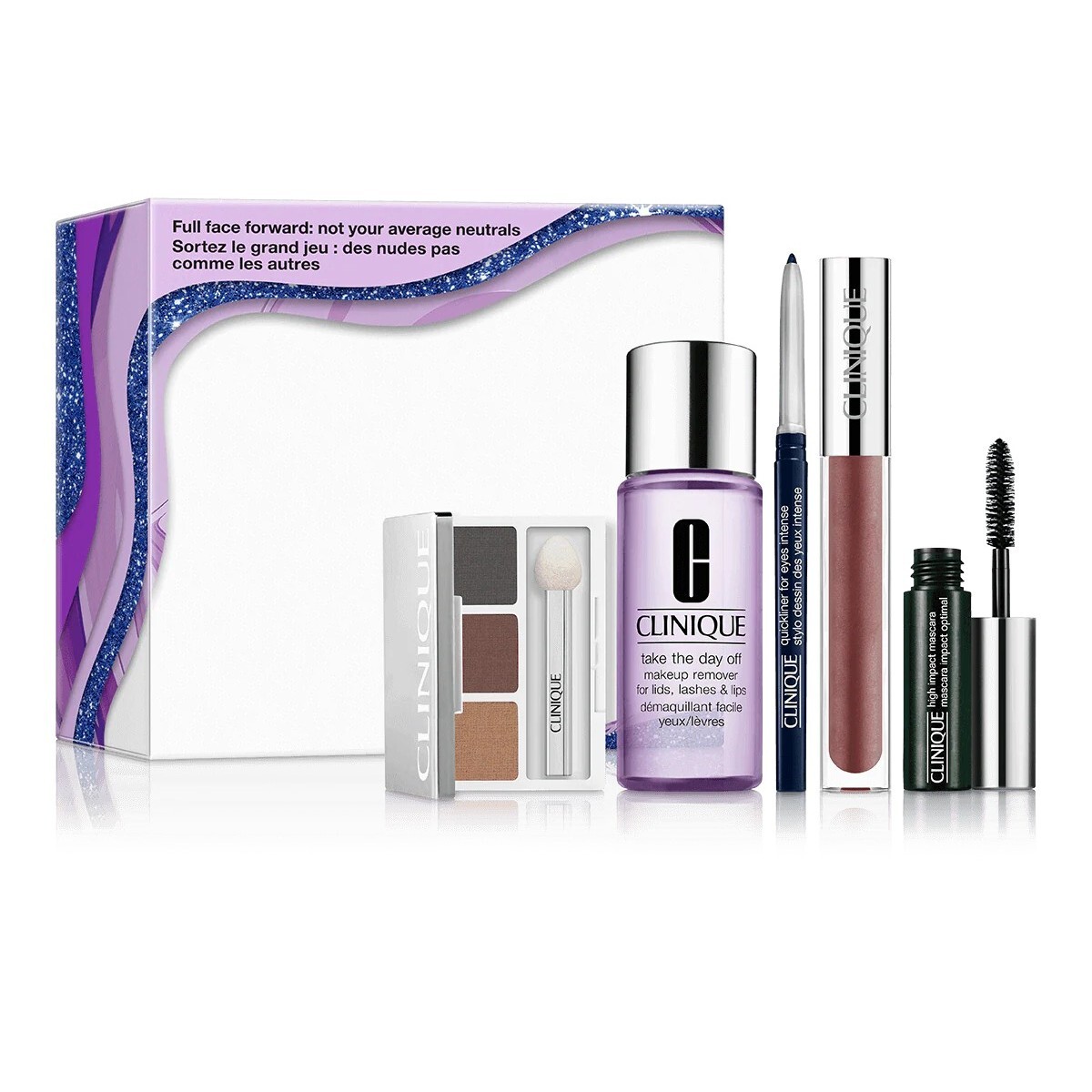 

Набор Clinique Full Face Forward: Not Your Average Neutrals Makeup, 5 предметов