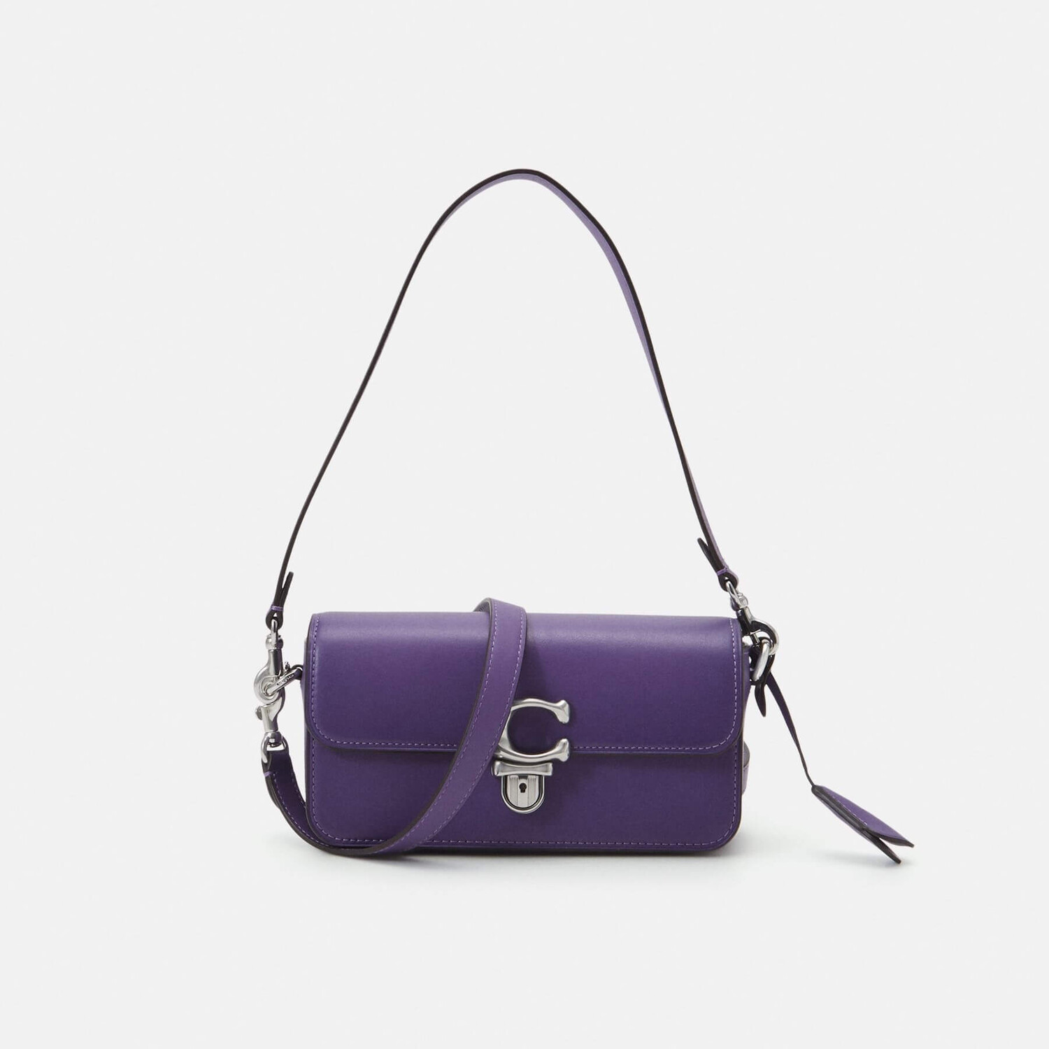 

Сумка Coach Glovetanned Studio Baguette, фиолетовый