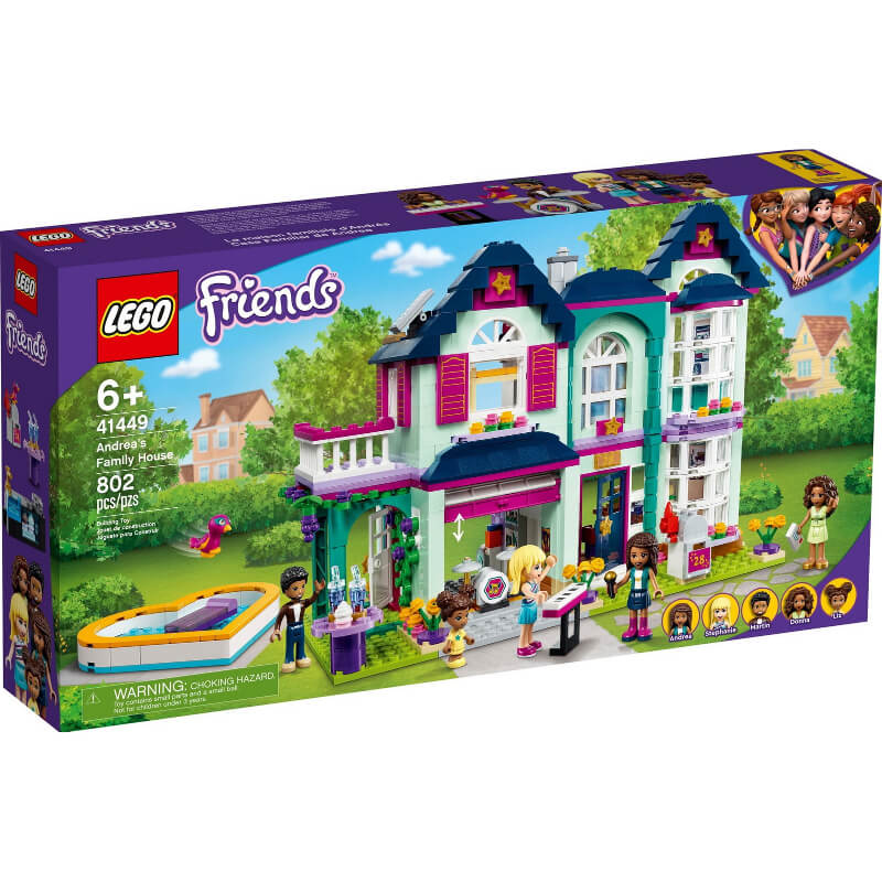 Конструктор LEGO Friends 41449 Семейный дом Андреа конструктор lego friends 41702 плавучий дом