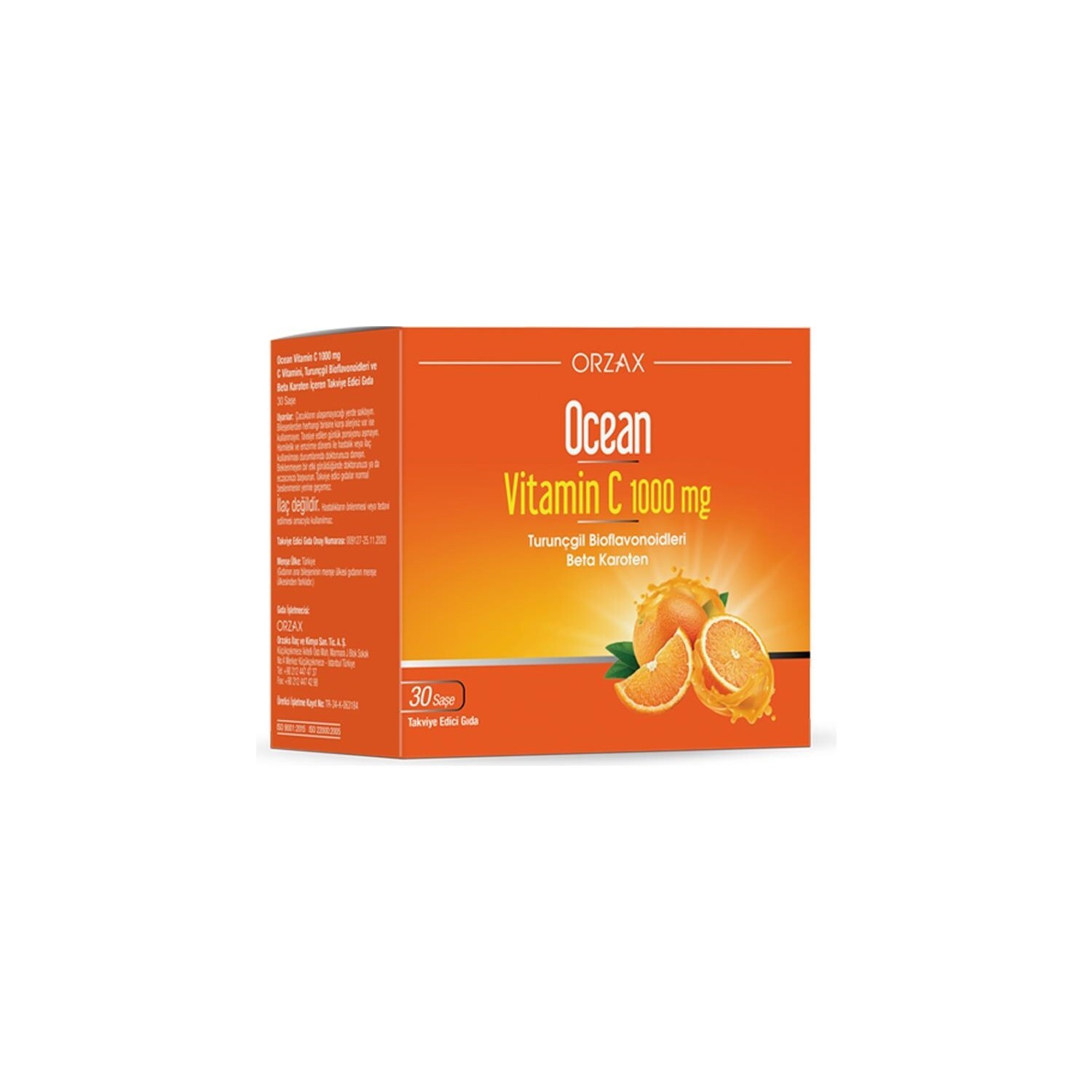 

Витамин C Orzax Ocean 1000 мг, 30 пакетиков