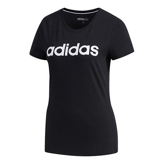 Футболка Adidas neo W Esntl Lg T 1 Sports Short Sleeve Black, Черный